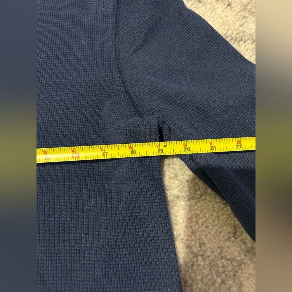 Waffle Knit Men’s Blue Henley Faded Glory Large - Picture 7 of 9